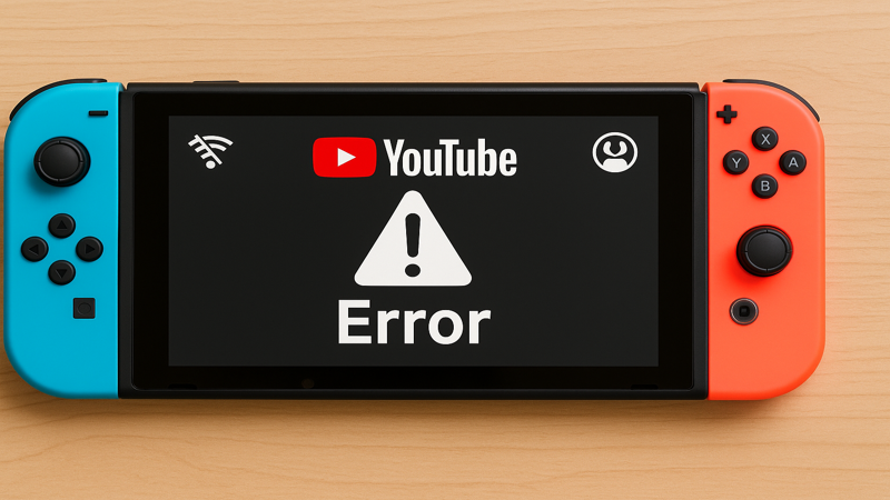 1.スイッチでYouTubeが見れない主な原因