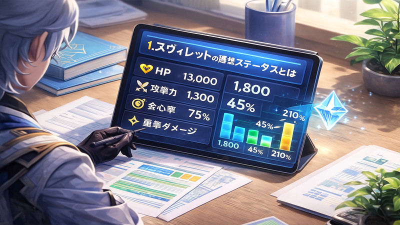 1.ヌヴィレットの理想ステータスとは