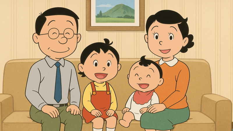 4.サザエさん一家の年齢設定から見たいくらちゃん