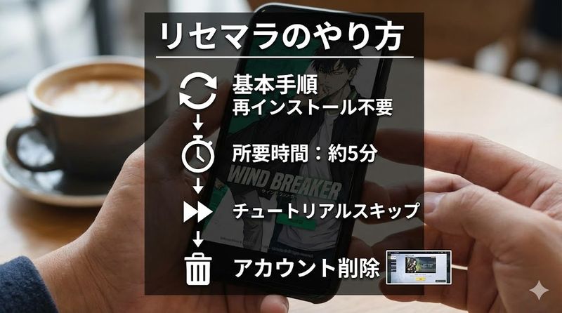 2.ウインドブレーカー リセマラのやり方と所要時間