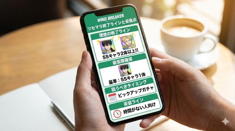 4.ウインドブレーカー リセマラの終了ラインと妥協点