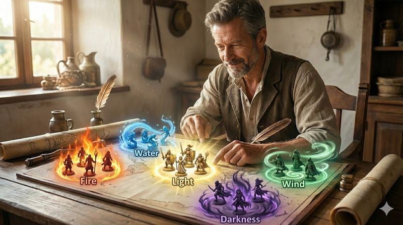 2.属性別最強パーティ編成例