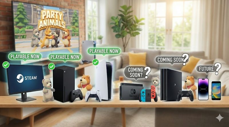 2.パーティーアニマルズの対応プラットフォーム