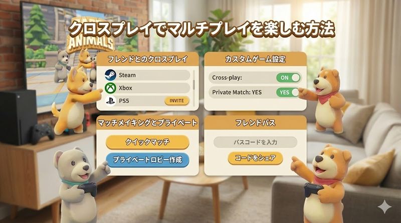3.クロスプレイでマルチプレイを楽しむ方法