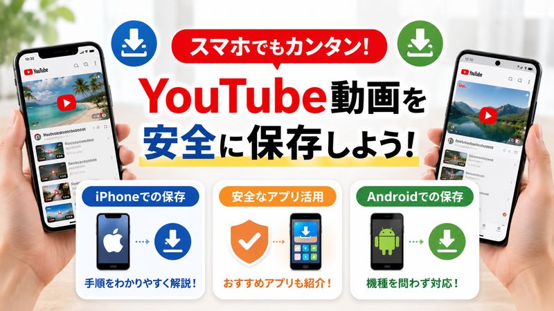 3.スマホでYouTube動画を保存する方法