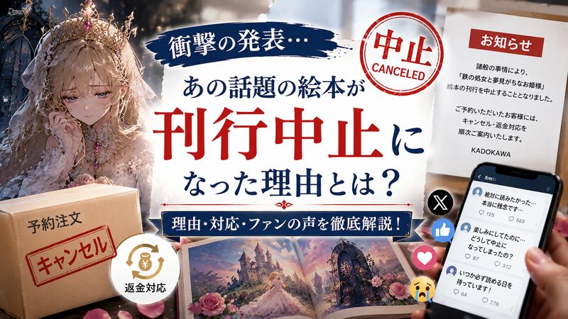 2.「鉄の処女と夢見がちなお姫様」絵本が刊行中止に|その理由と予約キャンセルの対応