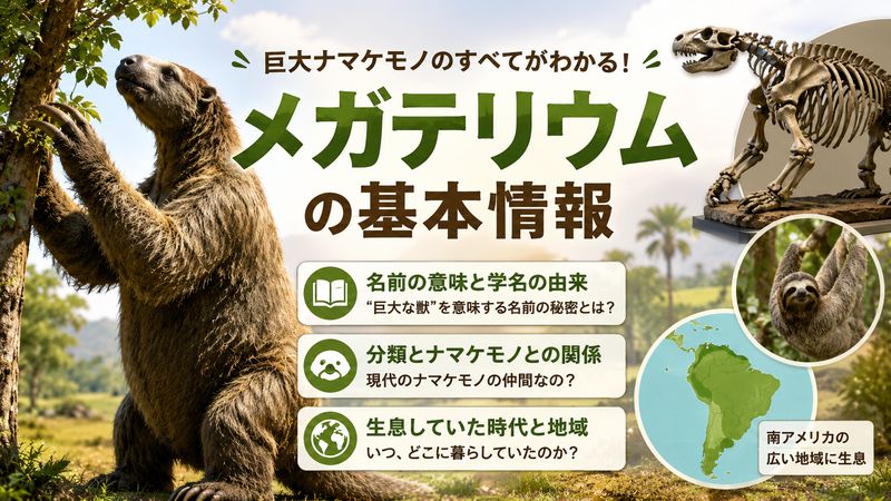 1.メガテリウムとは？巨大ナマケモノの基本情報