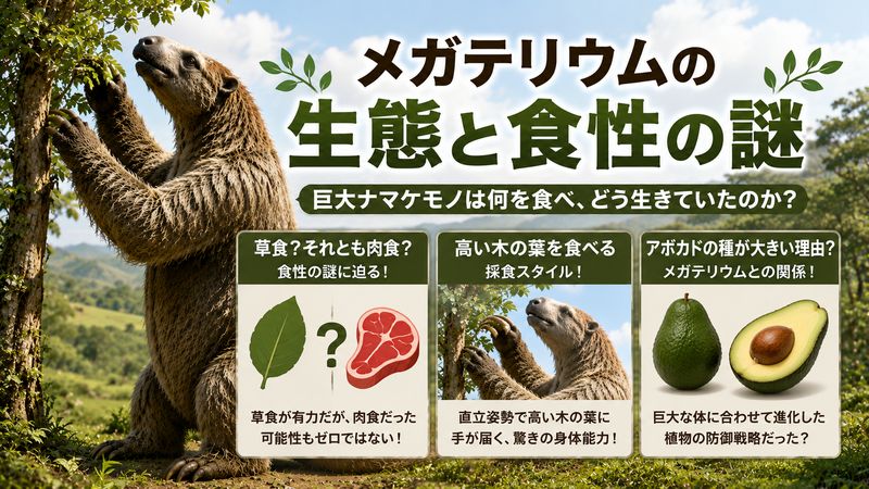 3.メガテリウムの生態と食性の謎