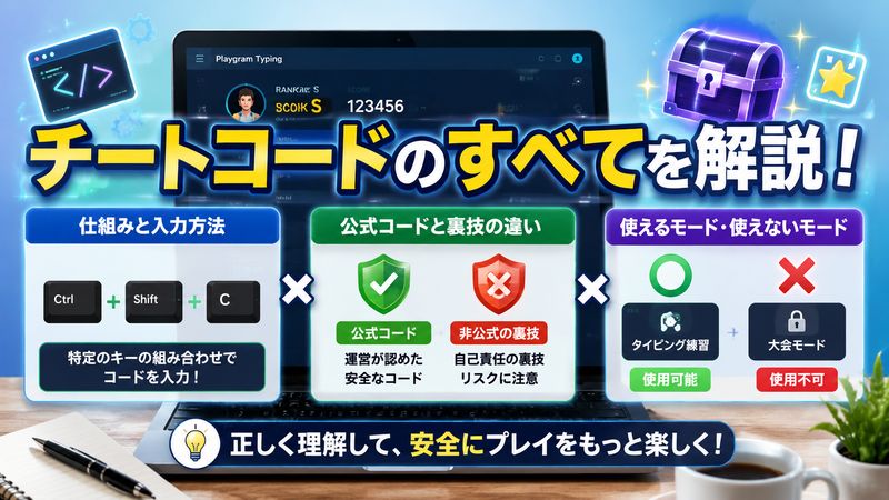 1. プレイグラムタイピングのチートコードとは何か