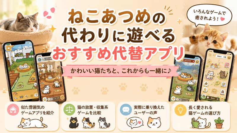 4. ねこあつめの代わりに遊べるおすすめ代替アプリ