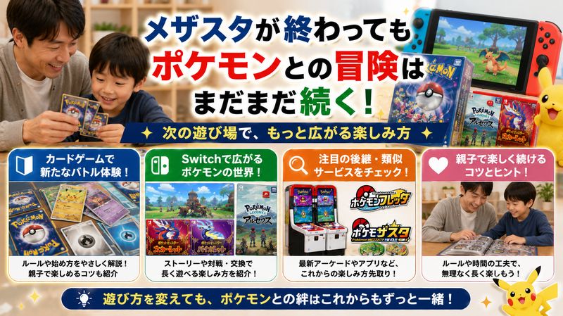 4.メザスタの代わりに子どもと楽しめる次の遊び場