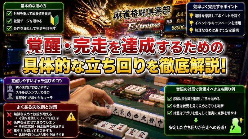 3.覚醒・完走を達成するための具体的な立ち回り