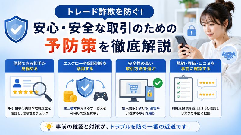 3.トレード詐欺を未然に防ぐための予防策