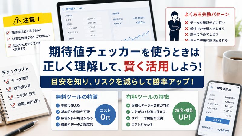 3.期待値チェッカーを使う際の注意点