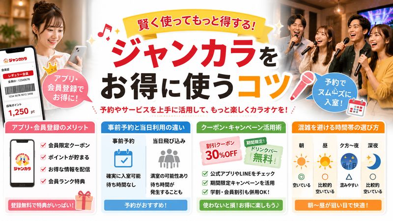 4.ジャンカラをもっとお得に使う予約・活用術