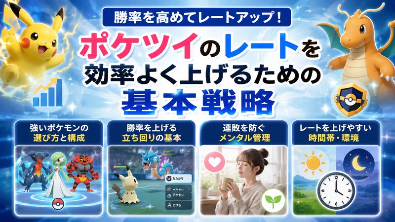 2.ポケツイ レートを効率よく上げるための基本戦略