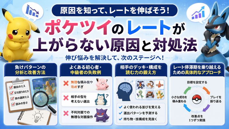 3.ポケツイ レートが上がらない原因と対処法