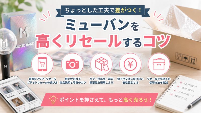 3.ミューバンを高くリセールするためのコツ
