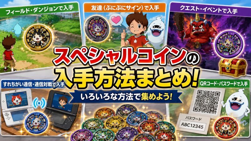 2.スペシャルコインの入手方法一覧