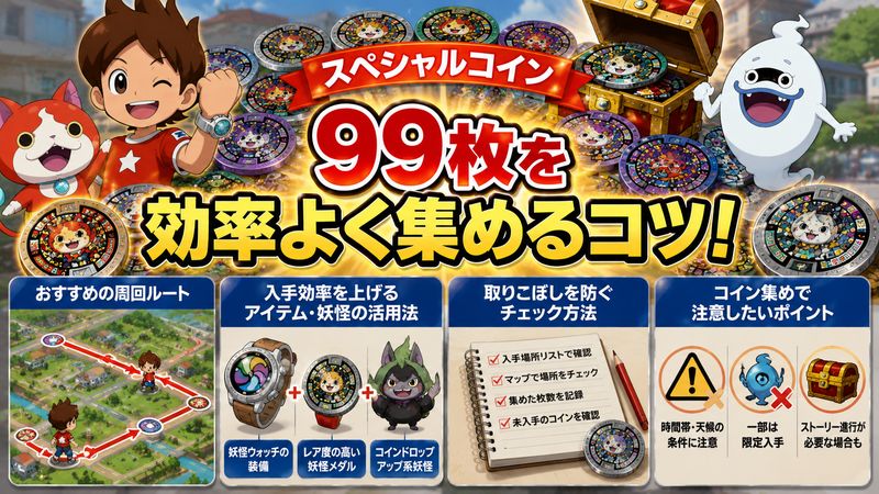 3.スペシャルコイン99枚を効率よく集めるコツ