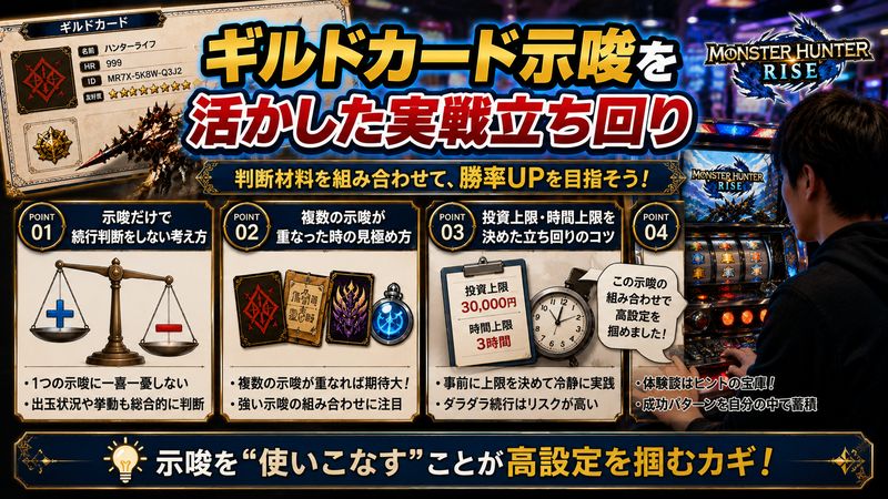 4.ギルドカード示唆を活かした実戦立ち回り