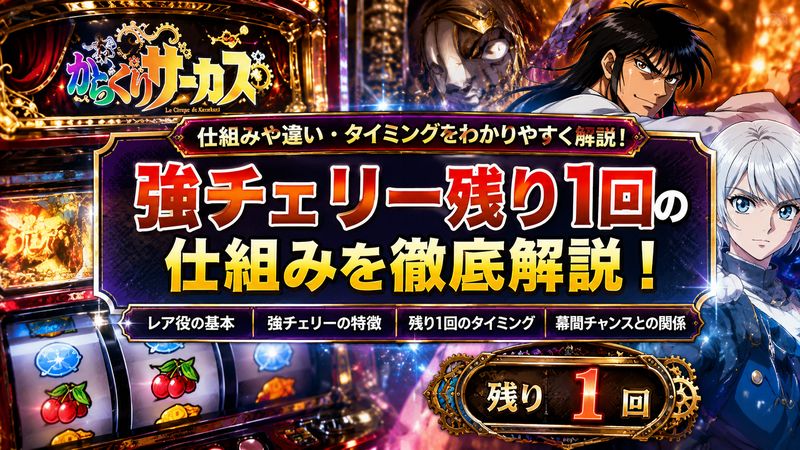 1.からくりサーカスの「強チェリー残り1回」とは
