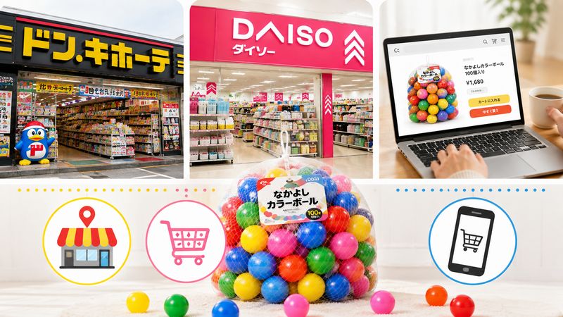 2.なかよしカラーボールが売っている場所