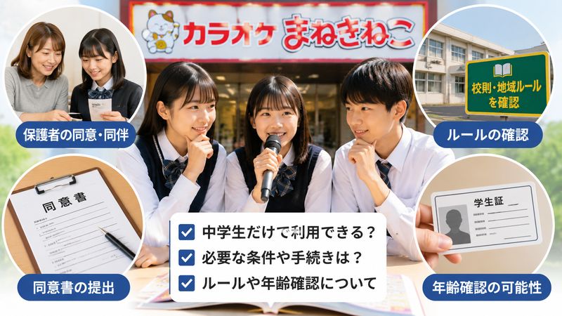 1.まねきねこは中学生だけで利用できるのか