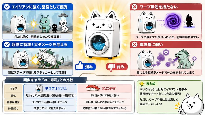 2.ネコウォッシュの評価と強み・弱み