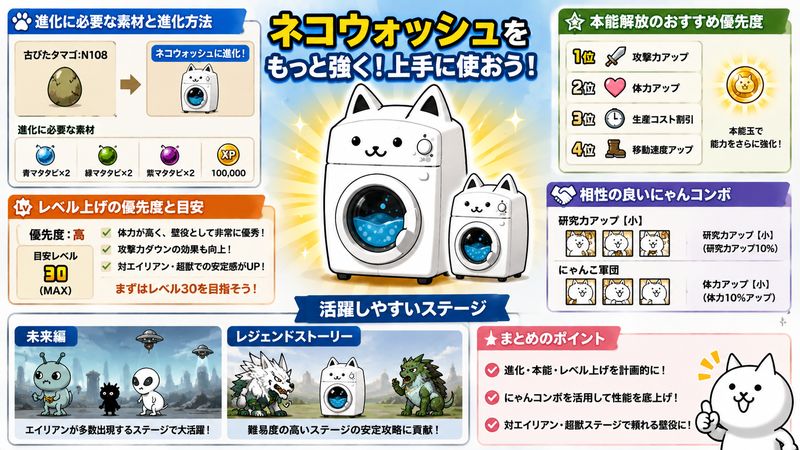 3.ネコウォッシュの活用法・育成のコツ