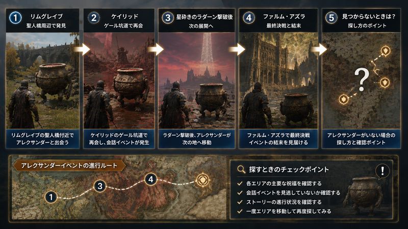 2.【場所別】アレクサンダー イベント進行チャート完全攻略