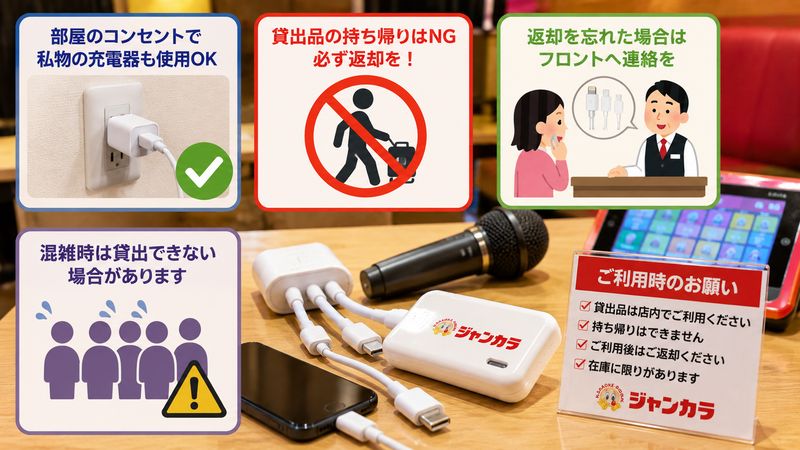 3.充電器貸出を利用する際の注意点